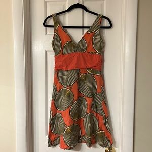 Patagonia Margot Dress.  Size Small.  Salmon and ivory in color